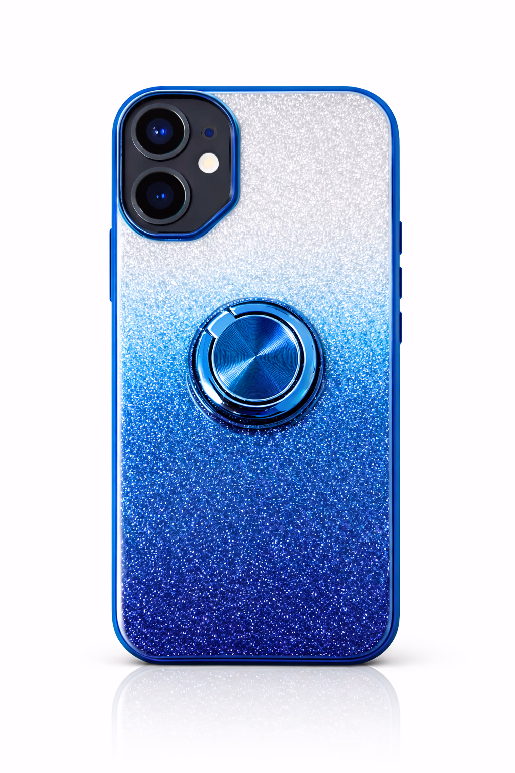 iPhone 16 - Fusion Chrome Ring Case - Blue